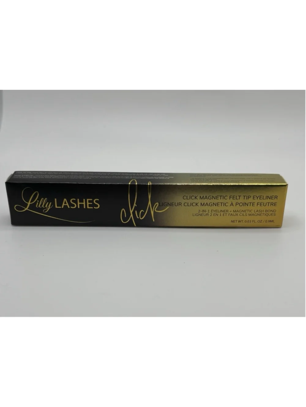 Lilly Lashes Click Magnetic Felt Tip Eyeliner 2-in-1 Lash Bond 0.9ml NIB